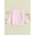 thumbnail image 4 of Toddler Baby Girl Boy Valentines Day Outfit Long Sleeve Crewneck  Sweatshirt Oversized Pullovers Fall Clothes, 4 of 7