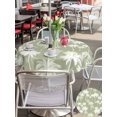 thumbnail image 5 of Outdoor Tablecloths with Umbrella Hole & Zipper, Tropical Palm Tree Round Tablecloths 60 Inch, Sage Green Plants Coastal Leaf Beach Waterproof Table Cloth, Patio/Pool/Picnic Table Covers, 5 of 8