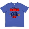 thumbnail image 3 of Inktastic Little Brother and Biggest Fan Baseball Glove and Bat Youth T-Shirt, 3 of 5