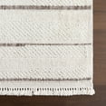 thumbnail image 4 of nuLOOM Aloe Striped Tassels Area Rug, 9' x 12', Aloe Beige, 4 of 9