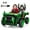 green, variant on Towallmark 24V 2 Seater Electric Ride on Toys for Kids, 2WD/4WD Switchable Ride on UTV Dump Truck w/ Dump Bed, Extra Shovel, LED Lights, Bluetooth & Music, Blue
