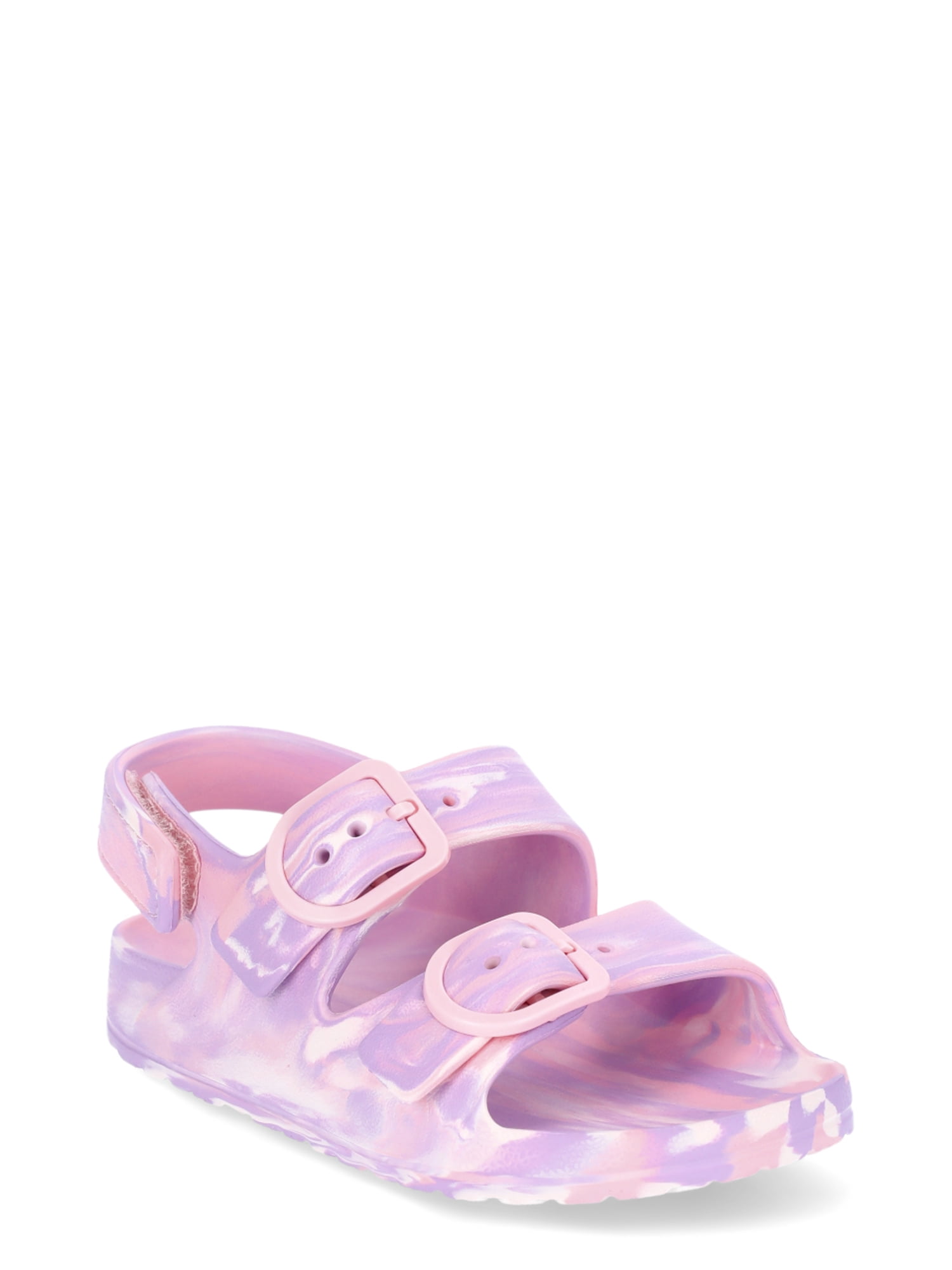 Wonder Nation Toddler Kids EVA Two Buckle Sandal, 2- Pack