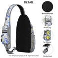 thumbnail image 3 of Crossbody Sling Backpack for Women Men Cute Whales Seamless Pattern Childish Shoulder Sling Crossbody Casual Chest Bag for Travel Sports Running Hiking, 3 of 6