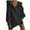 Gray, variant on Women's Hooded Sweatshirt Long Sleeve Hooded Pullover Top Solid Colour Shaker Jacket Fashion Casual Hooded Sweater White S