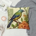 thumbnail image 2 of HENGT  Throw Pillow Cover Spring Vintage Bird and Flower Pattern Decorative Throw Pillow Case Cushion Covers, Multicolor, 2 of 5