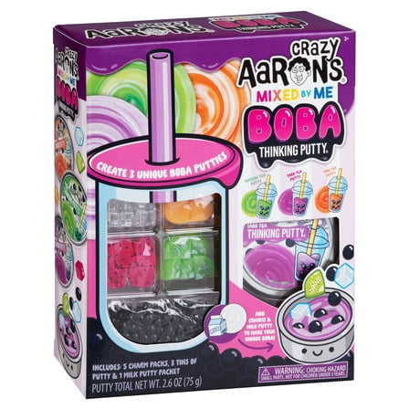Crazy Aaron's Mixed by Me Boba Thinking Putty Kit, Ages 3 and Up