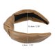 thumbnail image 4 of Diademas de cuero de PU anudadas cruzadas, diadema ancha de moda antideslizante para mujeres, marrón, 2.78''x1.73'', 4 of 7