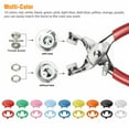 thumbnail image 5 of PrePat Metal Sewing Button Hollow Prong Ring Press Studs Snap Fasteners Plier Tool Kit, 5 of 12