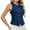 Dark Blue Waistcoat for Women #z, variant on Waistcoat for Women Round Neck Elegant Blouse Y2K Jeans Jacket Button Down Denim Vest Sleeveless Tops Casual Loose Country Trendy Black L