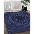 thumbnail image 3 of Ahgly Company Machine Washable Indoor Rectangle Transitional Deep Periwinkle Purple Area Rugs, 2' x 3', 3 of 7