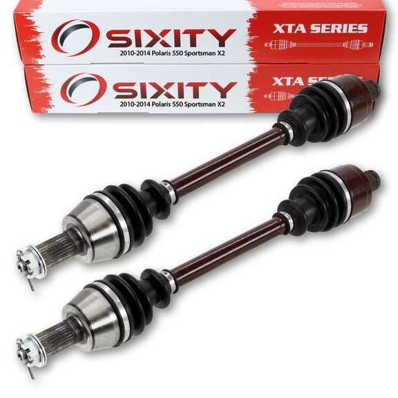 2 pc Sixity XTA Rear Left Right Axle compatible with Polaris Sportsman X2 550 2014 - A14TN5EAA A14TN5EAD EPS X2 4X4