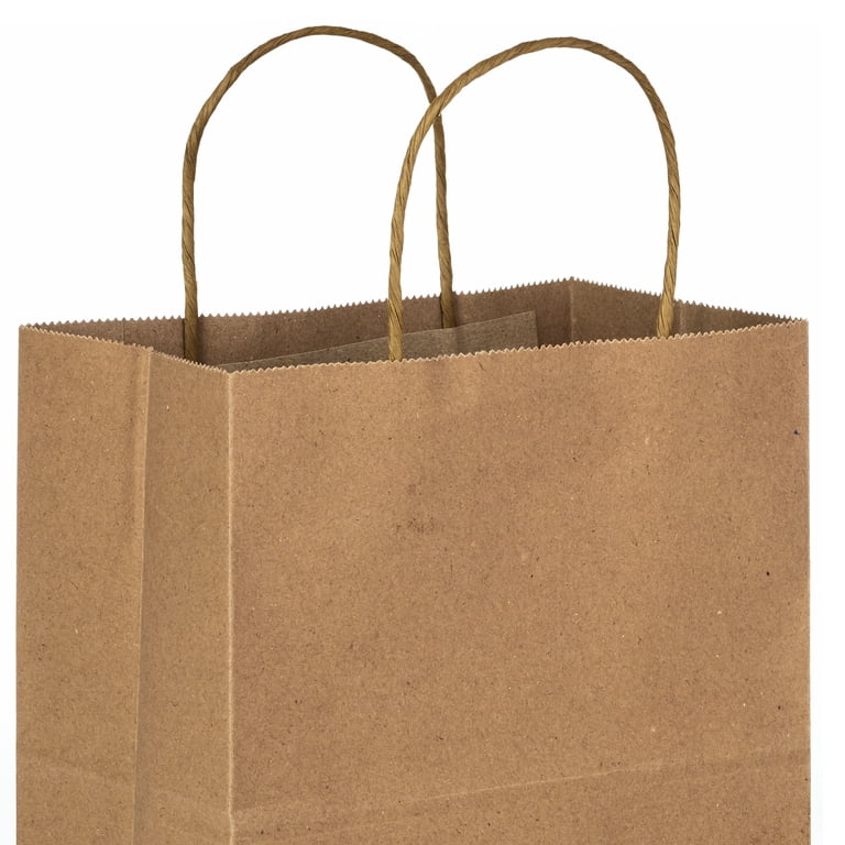 Hallmark Medium Gift Bag Bundle, Solid Kraft Brown, 5 Pack photo 4