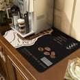 thumbnail image 3 of ICERUN Coffee Mat,40*60cm Non-Slip Design Drying Mat,Quick Absorption Smooth Surface Dish Mat,Style3, 3 of 3