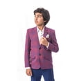 thumbnail image 1 of Elie Balleh Red Big Checkerboard Boys Blazers Sports Coat Jacket, 1 of 1