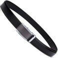 thumbnail image 5 of Men's Belt Genuine Leather Ratchet Belt for Men with Slide Buckle,Trim to Fit width 3.5cm 1 3/8 inch, 5 of 6