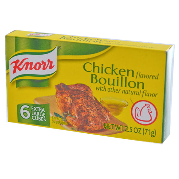 Knorr Chicken Bouillon Cubes 2.5 oz Pouches - Pack of 2 - Walmart.com