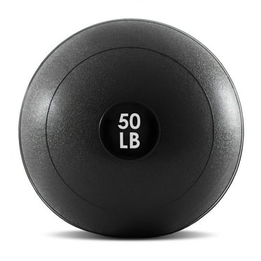 ProsourceFit Classic Slam Medicine Balls w/ Smooth Grip for Weighted Workouts,50 lb