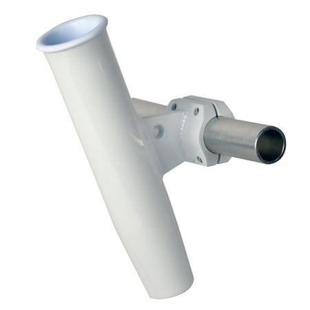 C.E. Smith Aluminum Horizontal Clamp-On Rod Holder 1.66 OD - White Powder Coated w/Sleeve | Bundle of 5