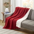 thumbnail image 2 of Gracie Mills Chenille Waffle Weave Throw Solid Color Plush GRACE-15463 50x60, 2 of 4