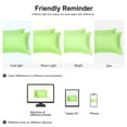 thumbnail image 7 of PiccoCasa 2Pcs 300 Thread Count Cotton Oxford Pillowcases, Soft Pillow Shams, Queen(20"x30"), Green, 7 of 7