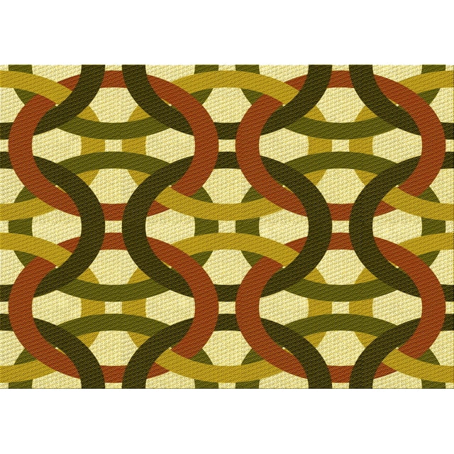 Ahgly Company Machine Washable Indoor Rectangle Transitional Dark Bronze Brown Area Rugs, 2' x 3'