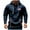 01-Navy, variant on Ecqkame Hoodies For Men Quarter Zip Athletic Pullover Sweatshirts Casual Workout Pockets Drawstring Baggy Hoodie Blue XXL