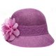 thumbnail image 1 of Sombrero Cloche Gatsby de Lino para Mujer EPOCH con Flor de Encaje, 1 of 3