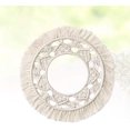 thumbnail image 3 of NineClouds Round Macrame Wall Hanging， Hand-Woven Bohemian Wall Hanging, 32*32 - Style 2, 3 of 4