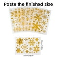 thumbnail image 5 of DKTIE 192pcs Christmas Window Stickers Set - 8 Golden Snowflake Patterns | Detachable Decorative Decals for Holiday Decor, 5 of 6
