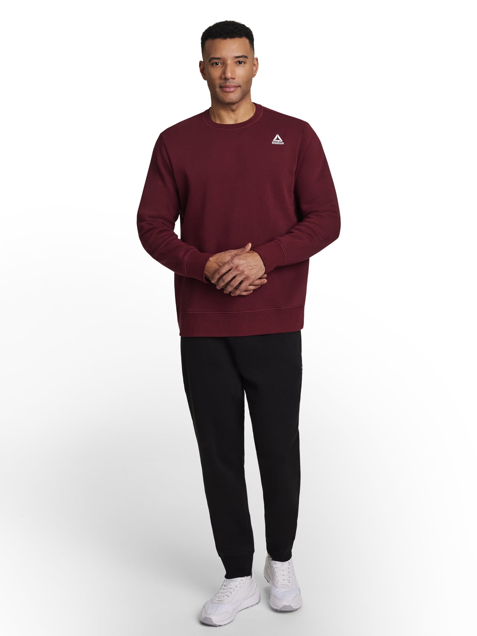 Reebok Men's and Big Men's Game Day Fleece Crewneck Sweatshirt, Sizes XS-5XL