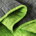 thumbnail image 3 of Solid Microfiber 3-Pieces Quilt Set With Pillow Shams, Super Soft Lightweight,Queen Size(88"x92"), 3 of 6