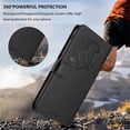 thumbnail image 5 of Wallet Leather Case For iPhone 17e / iPhone 16e 6.1",with Card Holder,wristband, Shockproof Kickstand Embossed Love Cat Phone Case,Black,For iPhone 17e / 16e, 5 of 8