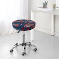 thumbnail image 7 of Bingfone12 Inch Padded Round Bar Stool Cover Cushion With Elastic Fabric Round Chair Seat - Fire Truck 1, 7 of 7