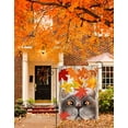 thumbnail image 4 of Autumn Fall Maple Leaves Cat Seasonal Nature Scenery Landscape Garden Yard Flag 12 x 18 Inch, Double Sided Outdoor Decorative Welcome flags Banners for Home House Lawn Patio, 4 of 5