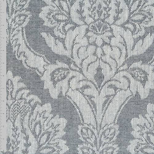 Gray/White Baroque Jacquard Home Decorating Fabric, Fabric