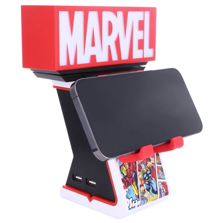 Cable Guys LED IKONS: Marvel Red Brick Logo - Charging Phone