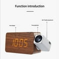 thumbnail image 5 of Projector Clock,Digital Alarm Clocks Projection on Ceiling Wall with Night Light, 5 of 17