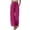 Hot Pink, variant on Boho Tiered Palazzo Pants for Women, Smocked Elastic High Waist Trousers with Bow, Casual Spliced Wide Leg Slacks with Pockets