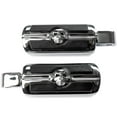 thumbnail image 4 of Krator Chrome Skull Foot Pegs Compatible with Yamaha FZ6R - 2009-2016 (Front Only), 4 of 4