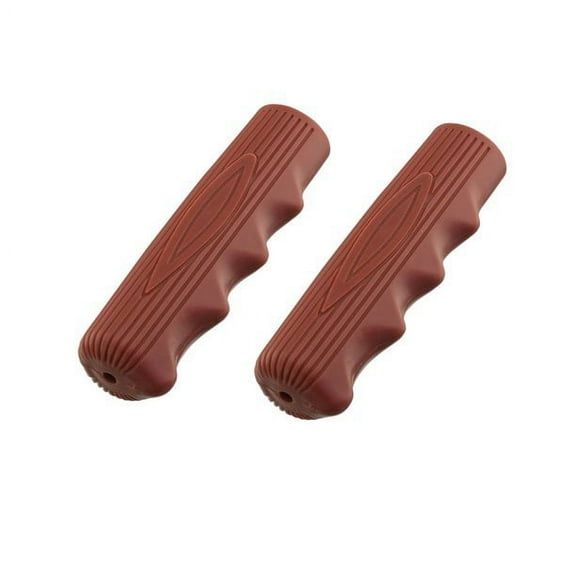 Classic Kraton Rubber 212 Bike Grips, Solid Brown