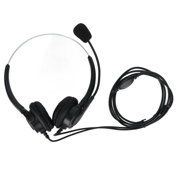 Call Center Headset 3.5mm Computer Phone Headset with Microphone for Web Seminars Office Call Center Business
