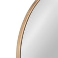 thumbnail image 4 of Kate and Laurel Astora Modern Arched Wall Mirror, 18 x 30, Natural Wood, Scandinavian Framed Mirror for Storage and Display, 4 of 9