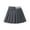 Gray, variant on THDHVS Uniform Skirts for Girls,Girls Skorts,Girls Pleated Skirt Kids Tennis Elastic Waist Uniform Plaid Skirt Black 7-8 Years