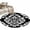 Black, variant on Baroque Sage Green Large Area Rugs for Bedroom Living Room, Soft Non Slip Carpet Bedside Rug, Vintage Damask Classic Floral Round Floor Cover Kitchen Accent Rug 3' for Dining Room/Office