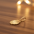 thumbnail image 2 of Vinali 14K Solid Yellow Gold Shell Pendant for Women & Teens, 2 of 6