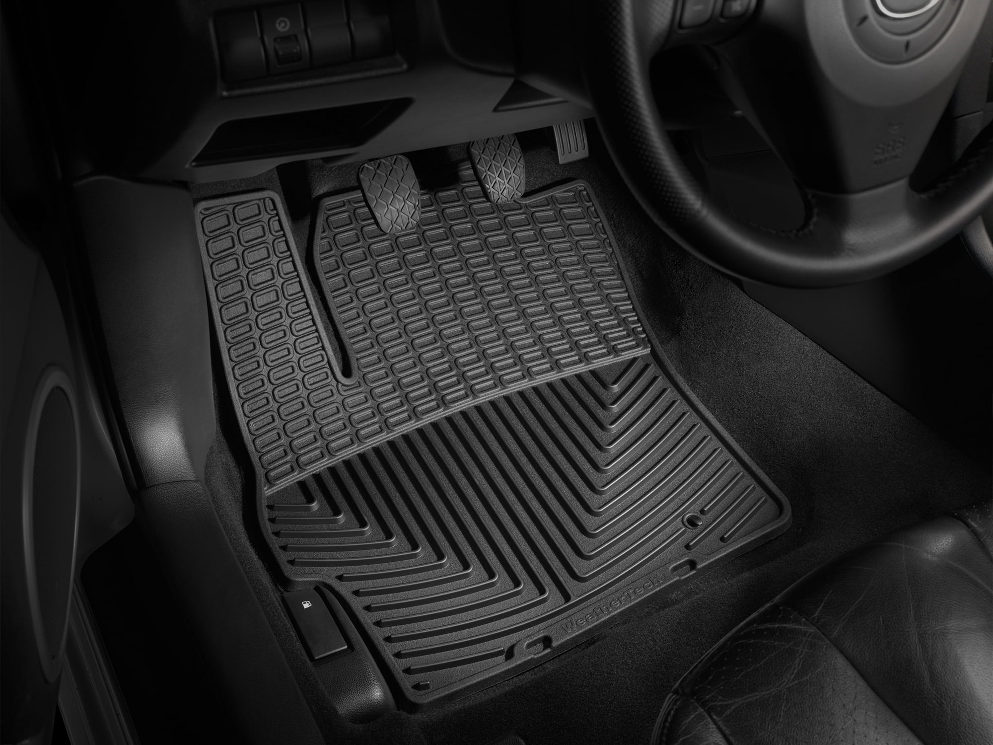 WeatherTech All-Weather Floor Mats compatible with 2004-2009 Mazda MAZDA3 - 1st Row (Driver & Passenger), Black