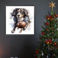 thumbnail image 1 of 5D DIY taladro redondo completo pintura de diamante juego pelota cachorro Kit decoración del hogar 30x30cm, 1 of 9