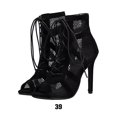thumbnail image 2 of Sandalias de tacón alto Sonducket para mujer zapatos de baile duraderos Negro 39, 2 of 6