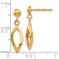 thumbnail image 4 of 10K Yellow Gold Post Dangle Earrings (Width 6) (Length 21) - Jbsp, 4 of 5