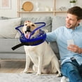 thumbnail image 3 of Inflatable Dog Cone Collar for Large Dogs Cats Adjustable Soft Dog Surgery Collar Pet Licking Prevention Donut Collar, 3 of 7